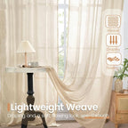 BGment Natural Linen Curtains 78 Inches Long - Image 5