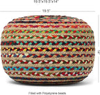 REDEARTH · Round Pouf Ottoman - Image 3