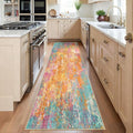 RELEANY Washable Runner 2'x6' Abstract Area Rug by RELEANY