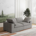 JACH Modular Sectional Couch, Love Seat Sofas, Modern Convertible Cloud Couch - Image 5