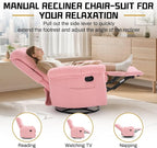 Korser Recliner Chair, Swivel Rocker Recliner Chair - Image 4