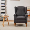 Coffee Table & Armchair Set, High-Back Wingback Chair by KTRolster