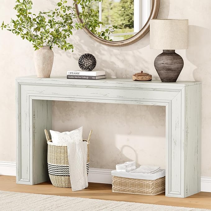Rresyet 55 Inch Long Console Table, Sofa Table Behind Couch, Entryway Table by ReinventingtheGoodinLife