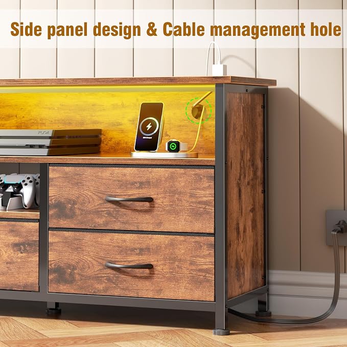 Furologee 63 Inch Entertainment Center, TV Stand - Image 5