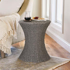 Household Essentials Hourglass Paper Rope Side Table - Image 2