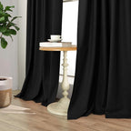 Pitalk 54 Inch Blackout Curtains Length 2 Panels Set Back Tab Pocket Room - Image 8