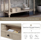 Merax Wood Sofa Table Console Table, Entryway Table Traditional Design - Image 8