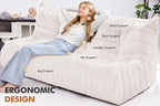 Bean Bag 3-Seater Chair Big Sofa Beanbag Chair - Image 4