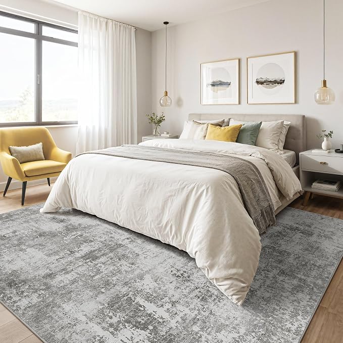 LOONGRUG 10x14 Area Rugs Washable Large Neutral Modern Living Room Rug | - Image 4