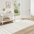 cotiled Hallway 2.6x8 Runner Rugs Washable Boho Rug Brown/Cream | Stain by COTILED