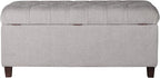 Homepop Home Decor | Tufted Ainsley Button Storage Ottoman Bench - Image 5