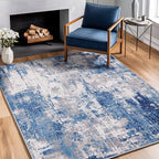 RELEANY Washable 4'x5' Abstract Area Rug - Image 3