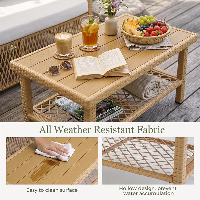 ABCASA Outdoor Patio Sectional Furniture Set - Image 8