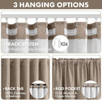 MIULEE 100% Blackout Linen Curtains - Image 5