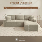 96" Sectional Couches for Living Room Cloud Couch Sofa - Image 2