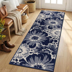 Findosom Hallway Runner Rug 2x8, Non Slip High-Low Textured Floral Washable - Image 7