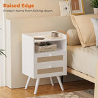 SUPERJARE 2 Drawer Night Stand - Image 4
