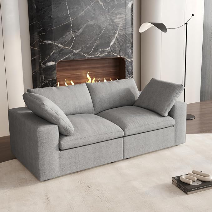 Cloud Modular Sectional Sofa Couch, 80.3" Convertible Couches Lovesofa - Image 3