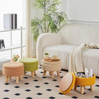 Wimarsbon Storage Ottoman, Modern Round Footrest - Image 8