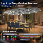 SUPERJARE 13ft Outdoor Patio Umbrella - Image 2