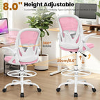 Primy Drafting Chair Tall Office Chair - Image 7