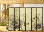 MyGift Decorative 6-Panel Folding Room Divider Bamboo Screen - Image 3