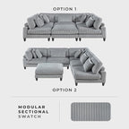 Lexicon 120 Inch Modular Sectional Sofa - Image 6