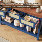 Luoxiao 47" Blue Entryway Table - Image 3