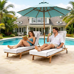 Chaise Lounge Cushions Outdoor 72x21x6 Inch, Fade Resistant 6'' Thicken Outdoor - Image 2