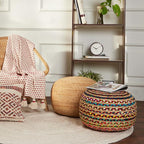 REDEARTH · Round Pouf Ottoman - Image 2