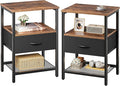 Huuger Nightstand Set of 2, Night Stand by Huuger