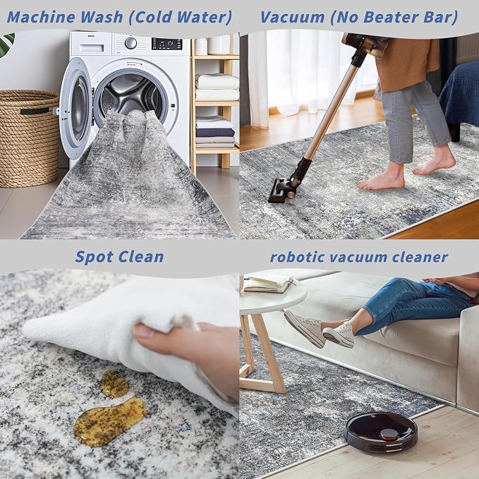 3x10 ft Long Hallway Runner Rug – Non-Slip Washable Kitchen Floor Rug - Image 7