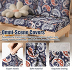 8Pcs Outdoor Cushion Covers, Stretch Patio Furniture Couch Chair Slipcovers | - Image 4