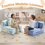 MeMoreCool Glow Dinosaur Tri-fold Sofa Bed - Image 6
