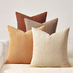 Topfinel Yellow Brown Gradient Rustic Pillow Case Boho Throw Pillow Covers by Topfinel