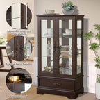 Lighted Glass Cabinet, Curio Display Cabinet - Image 3
