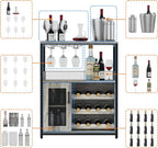 Takywep Wine Bar Cabinet, Coffee Bar Cabinet - Image 7