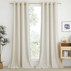 NICETOWN Textured Linen Sheer 108 inch Curtains by NICETOWN