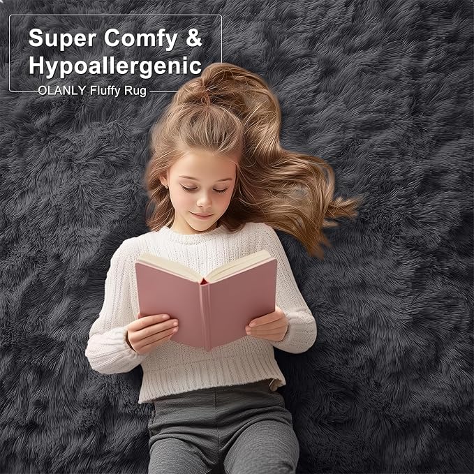 OLANLY 7x10 Machine Washable Large Area Rugs - Image 6