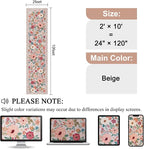DUKINO 2x10 Runner Rug, Floral Washable Kitchen Runner Rug Non Slip, Low Pile - Image 2