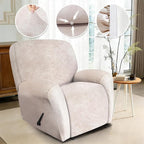ANARACHON Recliner Chair Covers Leather Look, 4 Pieces Recliner Covers Non Slip - Image 5