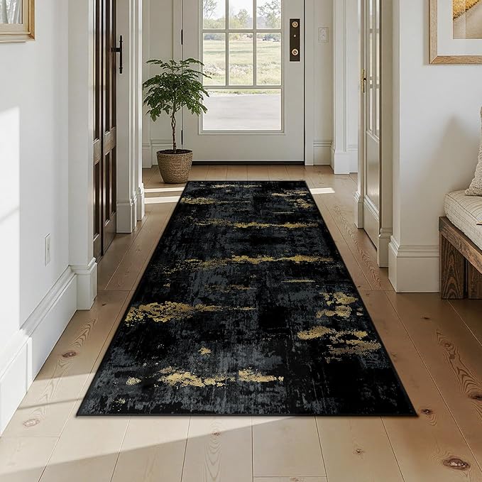 RELEANY Washable Runner 3'x7' Abstract Area Rug - Image 3