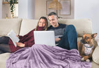 Utopia Bedding Fleece Bed Blanket California King Size Lilac | Microfiber Plush - Image 5