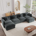mikibama Modular Sectional Sofa, 146.5 Inch U Shaped Couch Set by Mikibama