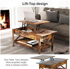 Lift Top Coffee Table with Storage, Small Coffee Table with Hidden Compartment - Image 5
