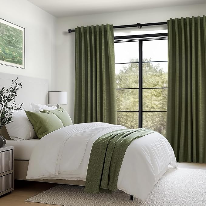 Long Blackout Curtains 108 Inch Long 2 Panels, Noise Reducing Spring Blackout - Image 7