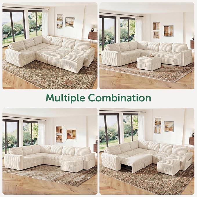 HONBAY Modular Sectional Sleeper Sofa - Image 5