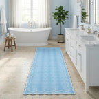GarveeHome 2x6 Scalloped Washable Runner Rug Non Slip Hallway Kitchen Rug | - Image 3