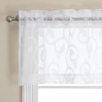 Furman White Sheer Curtains Valances by OWENIE