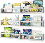 Fixwal Nursery Bookshelves, 32in Floating Bookshelves by Fixwal